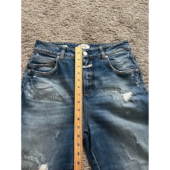 Closed ‘Pedal Pusher’ Women’s‎ Distressed Straight Slouchy Jeans Sz 27 - Picture 10 of 10